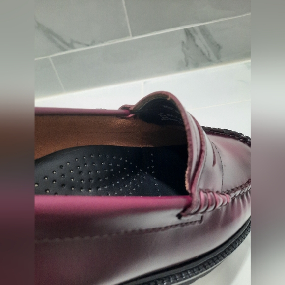 GH BASS WHITNEY SUPER LUG WEEJUNS LOAFER 8 M WINE RED - Picture 5 of 14